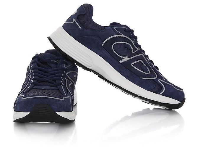 Dior Sneakers in pelle Countdown Blu - vista 5
