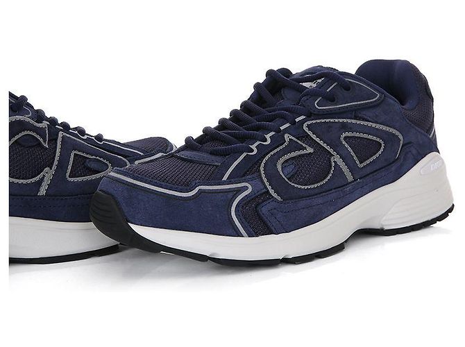 Dior Sneakers in pelle Countdown Blu - vista 7