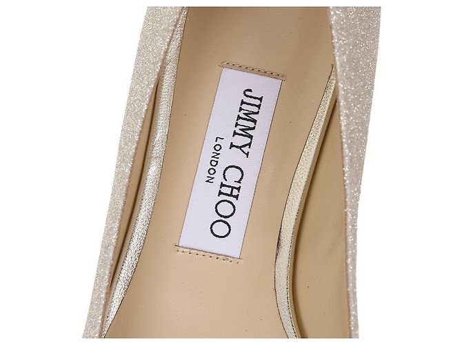 Jimmy Choo Scarpe da Sposa ROMYFLATDGZ PLATINUMICE Scarpe Flat Marrone - vista 10