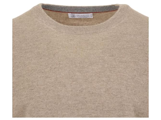 Brunello Cucinelli Pullover aus reinem Kaschmir Braun - Ansicht 7