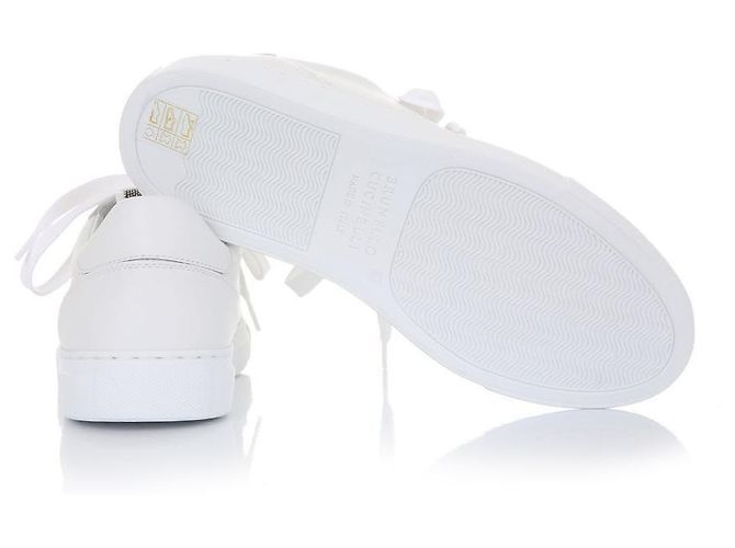 Brunello Cucinelli Sneaker aus Kalbsleder Silber - Ansicht 6