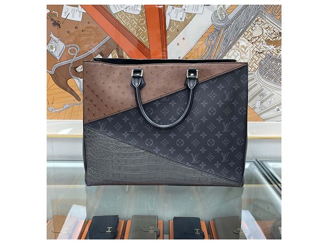 Louis Vuitton Briefcase Grands Sac Eclipse Edizione Limitata Multicolore - vista 6