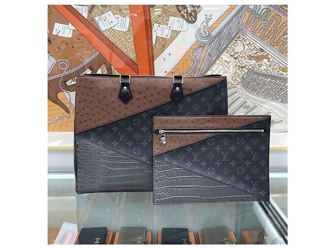 Louis Vuitton Briefcase Grands Sac Eclipse Edizione Limitata Multicolore - vista 8