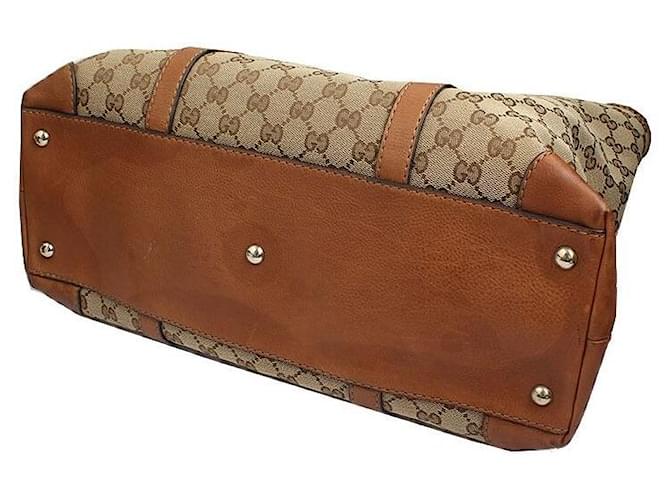 Gucci Gewebte Tragetasche mit Griff Braun - Ansicht 4