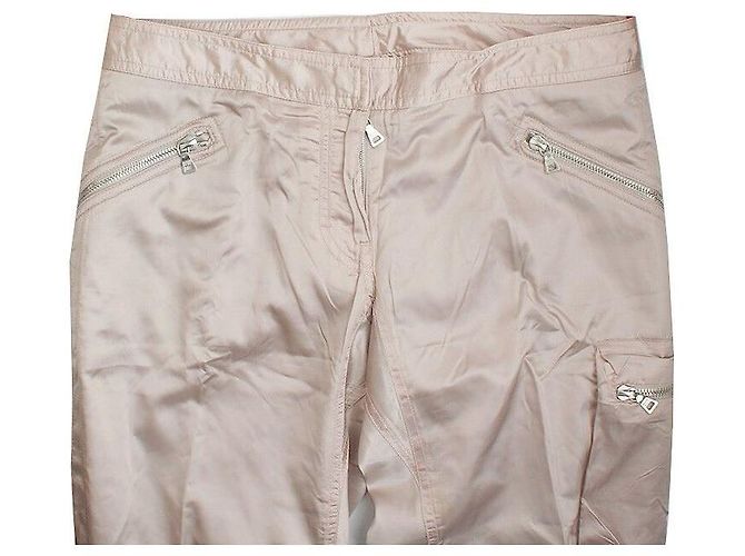 Prada Pantalones cargo de satén beige Blanco - vista 4