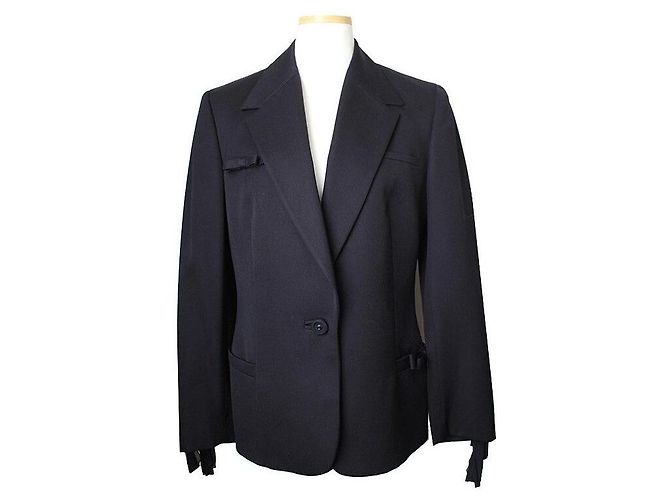 Versace Completo giacca, gonna e pantaloni blu navy Nero - vista 2