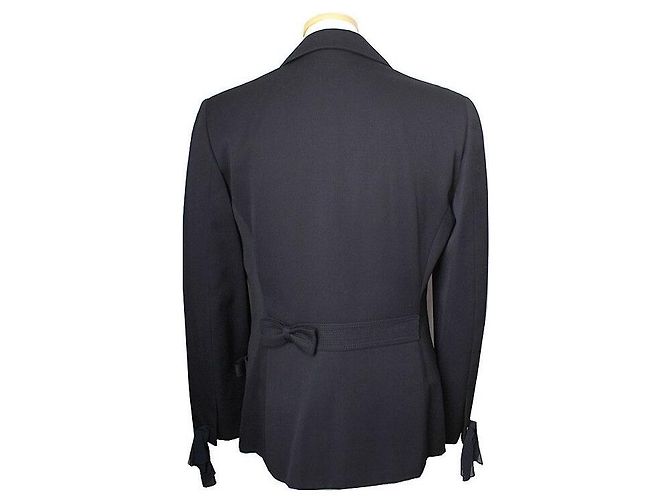 Versace Completo giacca, gonna e pantaloni blu navy Nero - vista 3