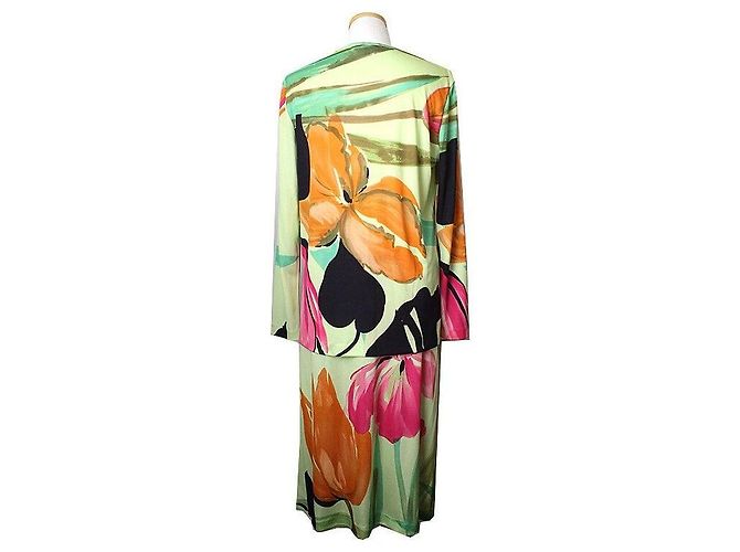 Etro Conjunto de top y falda estampada amarillo verde - vista 2