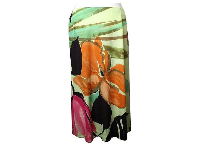 Etro Conjunto de top y falda estampada amarillo verde - vista 4