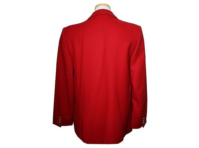 Burberry Rote Wollblazerjacke - Ansicht 2