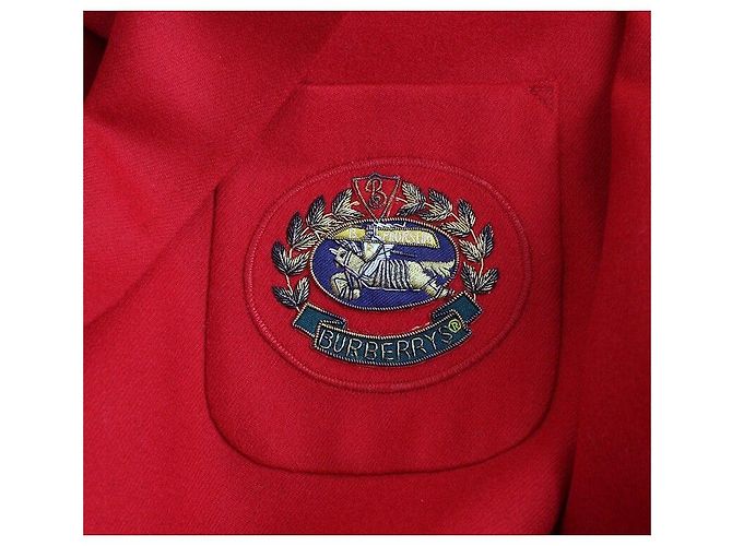 Burberry Rote Wollblazerjacke - Ansicht 4