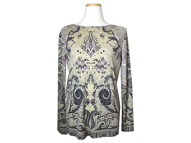 Etro Completo Top e Pantaloni Arabesco Blu Multicolore - vista 2