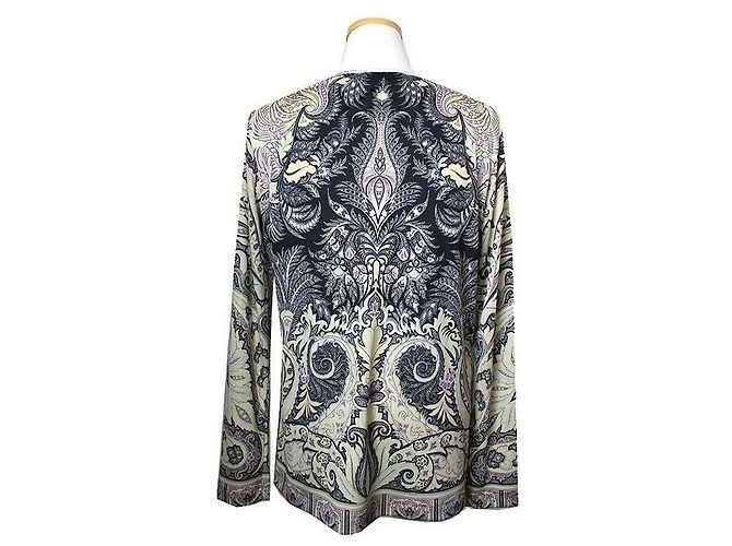 Etro Completo Top e Pantaloni Arabesco Blu Multicolore - vista 3