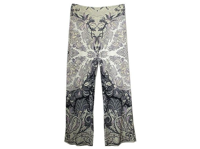 Etro Completo Top e Pantaloni Arabesco Blu Multicolore - vista 4