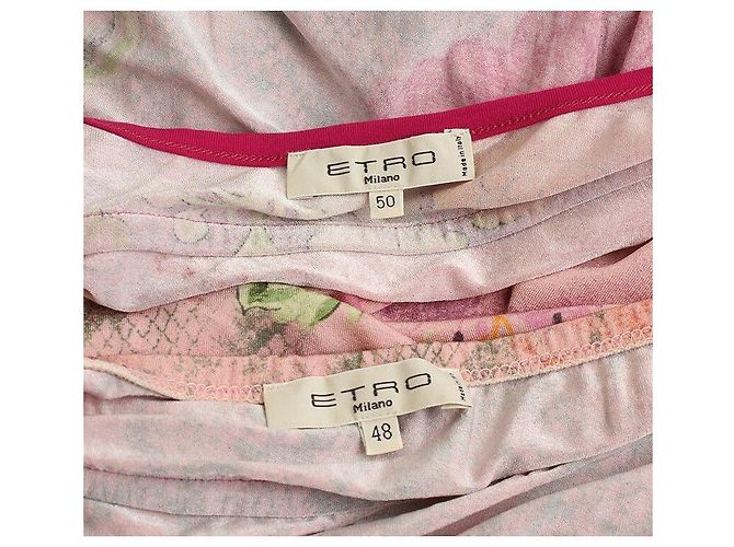 Etro Completo t-shirt e gonna rosa a due pezzi Verde - vista 5