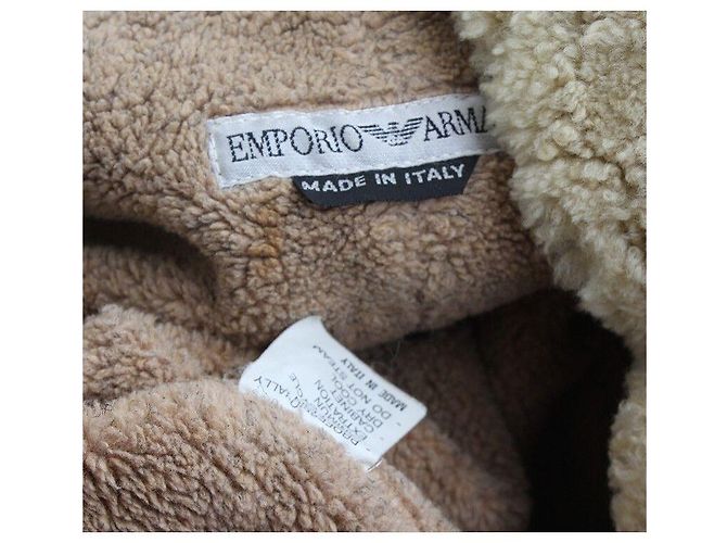 Emporio Armani Senfgelbe Herrenjacke mit Reißverschluss Braun - Ansicht 3