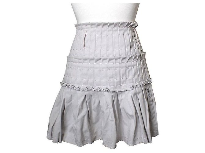 Falda plisada de denim Armani Jeans Castaño - vista 2