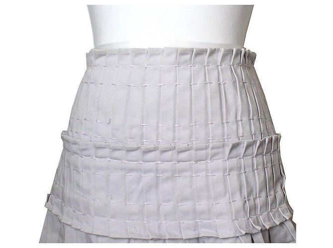 Falda plisada de denim Armani Jeans Castaño - vista 4