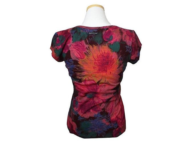 Dolce & Gabbana Top com detalhes em renda Vermelho - vista 2