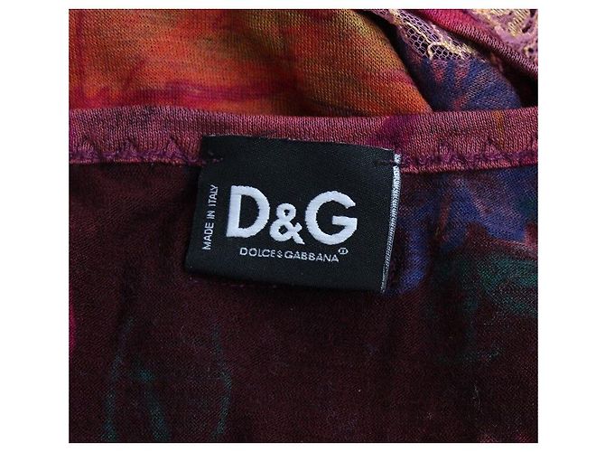 Dolce & Gabbana Top com detalhes em renda Vermelho - vista 3