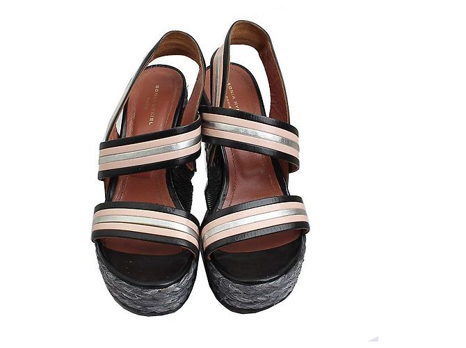 Sandali con piattaforma in rattan Sonia Rykiel Multicolore - vista 2
