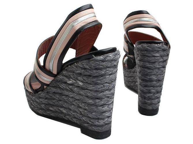 Sandali con piattaforma in rattan Sonia Rykiel Multicolore - vista 4