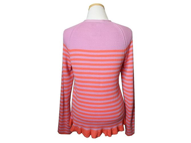 Jersey de rayas de algodón Sonia Rykiel Púrpura - vista 2