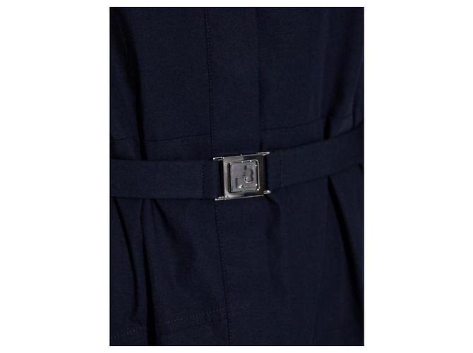 Tory Burch Vestido camisero de algodón plisado Azul - vista 5