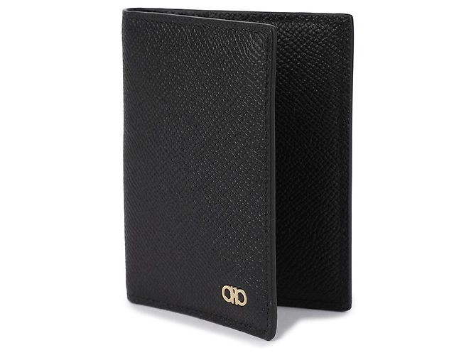 Salvatore Ferragamo Tarjetero Gancini Negro - vista 4