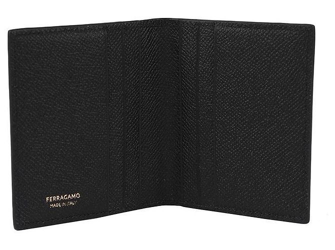 Salvatore Ferragamo Tarjetero Gancini Negro - vista 7