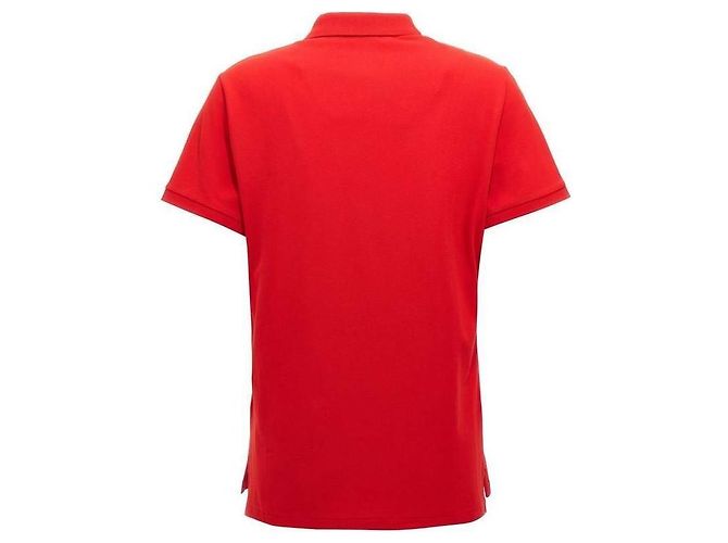 Ralph Lauren Polo de algodão stretch com mangas curtas e logo de pônei Vermelho - vista 5