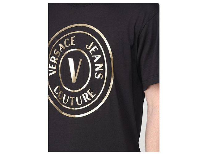 Versace T-shirt con patch Emblem Nero - vista 7
