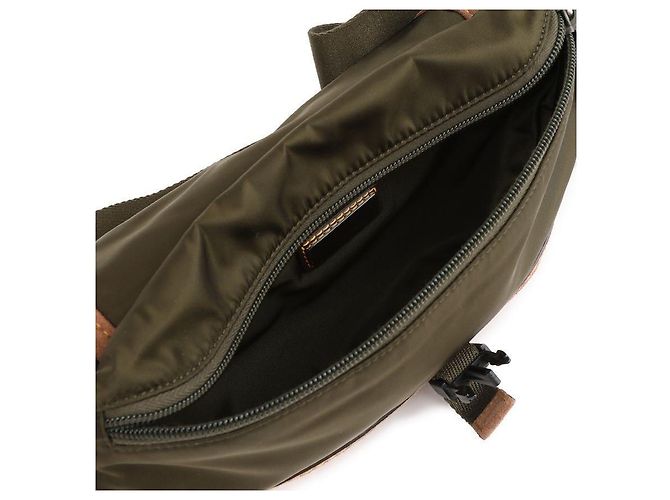 Prada Borsa a tracolla in nylon e scamosciato - vista 8