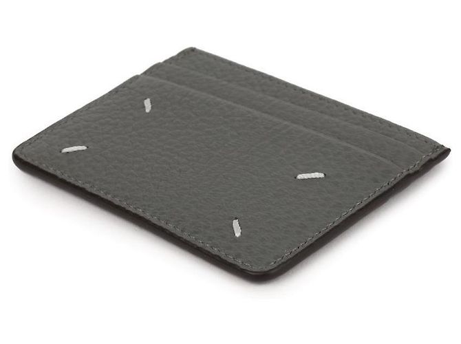 Maison Martin Margiela Portafoglio per carte con logo cucito Marrone - vista 6
