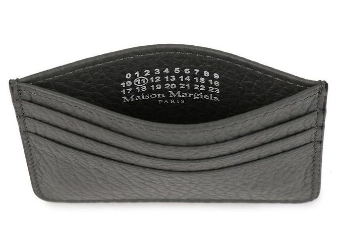 Maison Martin Margiela Portafoglio per carte con logo cucito Marrone - vista 7