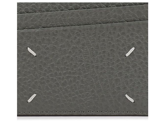 Maison Martin Margiela Portafoglio per carte con logo cucito Marrone - vista 9