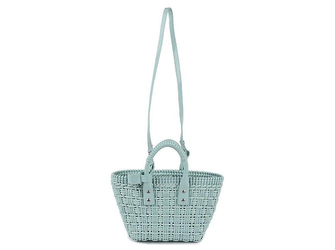 Balenciaga Borsa Tote Bistro XS Verde - vista 5