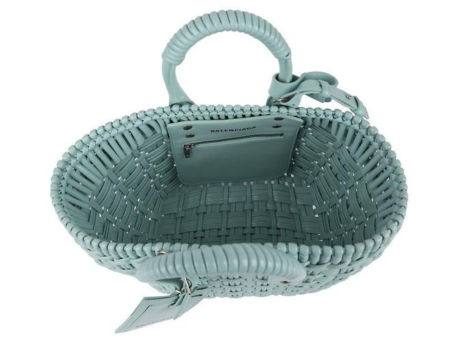 Balenciaga Borsa Tote Bistro XS Verde - vista 7