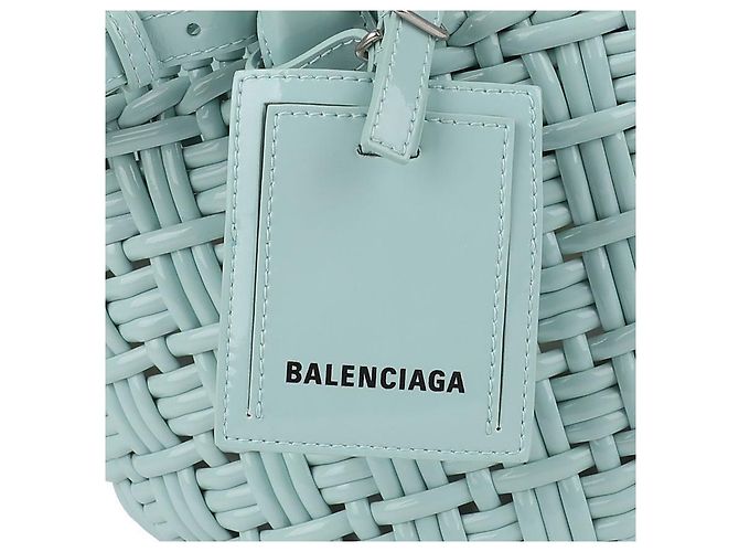 Balenciaga Borsa Tote Bistro XS Verde - vista 9