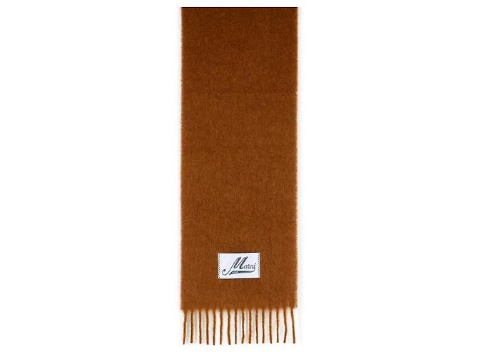 Marni Dettaglio frange in alpaca spazzolata blu Marrone - vista 4