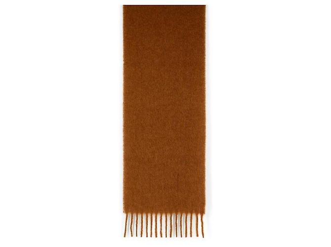 Marni Dettaglio frange in alpaca spazzolata blu Marrone - vista 5