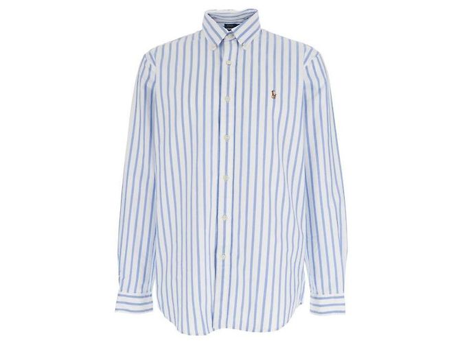 Ralph Lauren Camicia Oxford a righe su misura Blu - vista 4