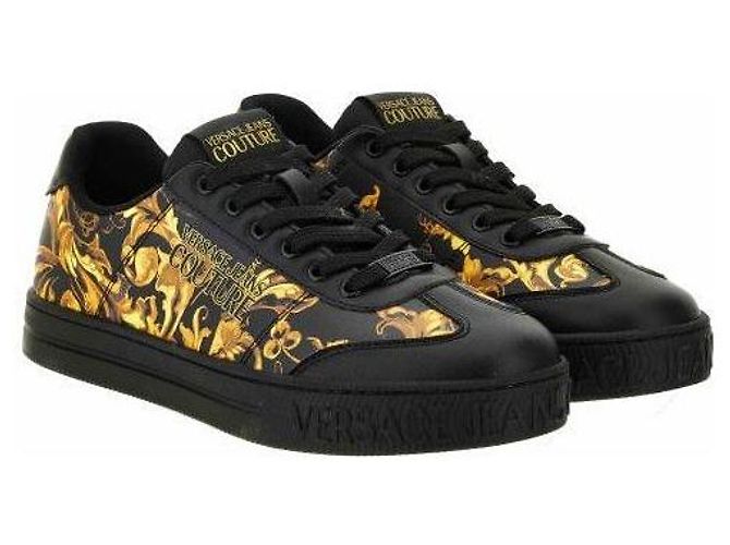 Versace Zapatillas Fondo Negro - vista 4