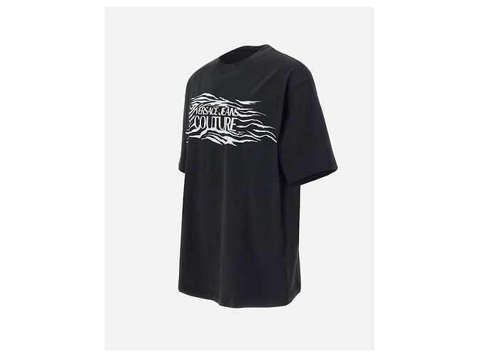 Versace Kristall Zebra T-Shirt Schwarz - Ansicht 5