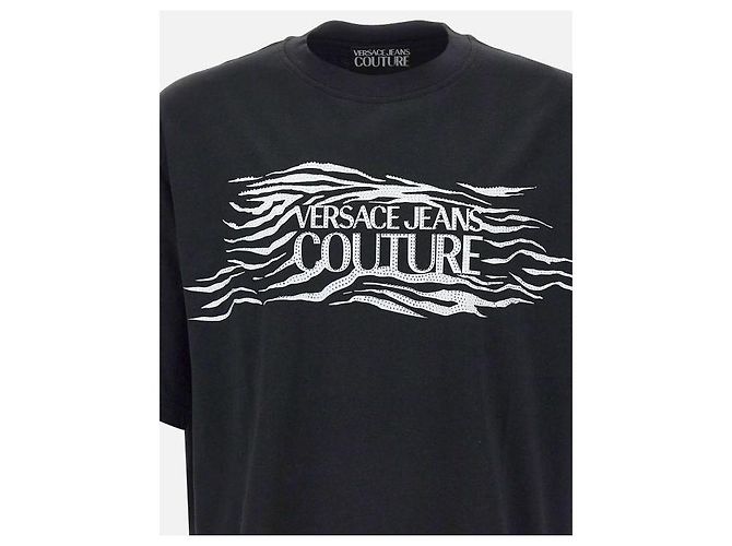 Versace Kristall Zebra T-Shirt Schwarz - Ansicht 8