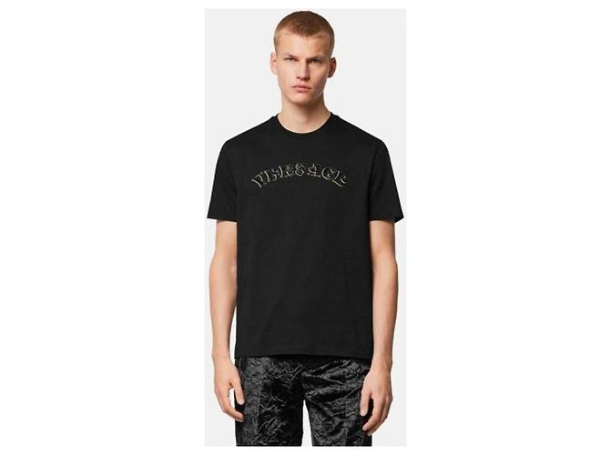 Versace T-Shirt mit Kristall-Logo Schwarz - Ansicht 5