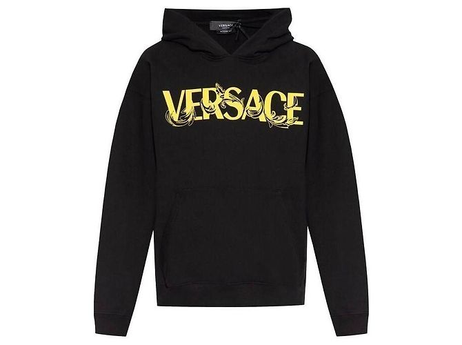 Versace Hoodie mit Silhouette-Logo Schwarz - Ansicht 4