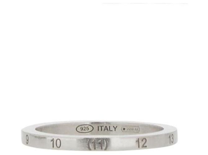 Maison Martin Margiela Anello Numerato Slim in Argento - vista 4