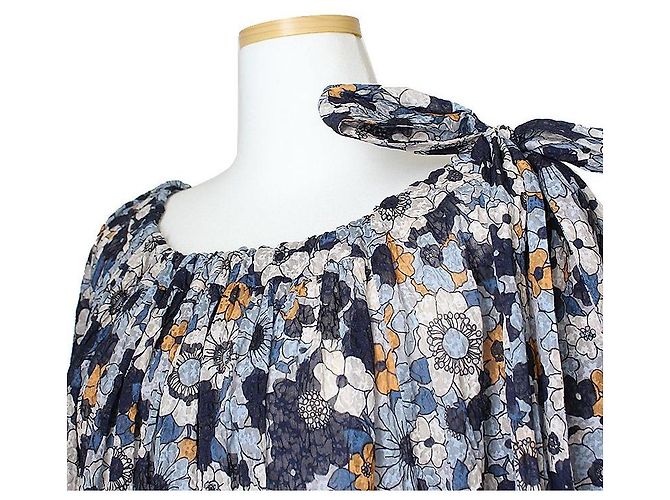 Chloé Camicetta in cotone a fiori Multicolore - vista 4