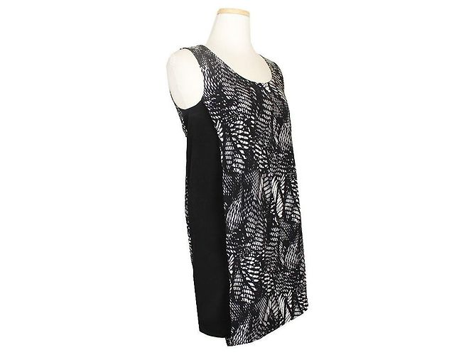 Maison Martin Margiela Vestido sin mangas estampado Negro - vista 2
